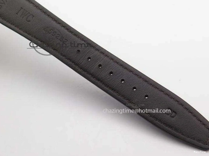 MIROTIME 0204 Cozy Pilot Chrono SS IW387802 V6F 1:1 Best Edition On Brown Leather Strap A 7323